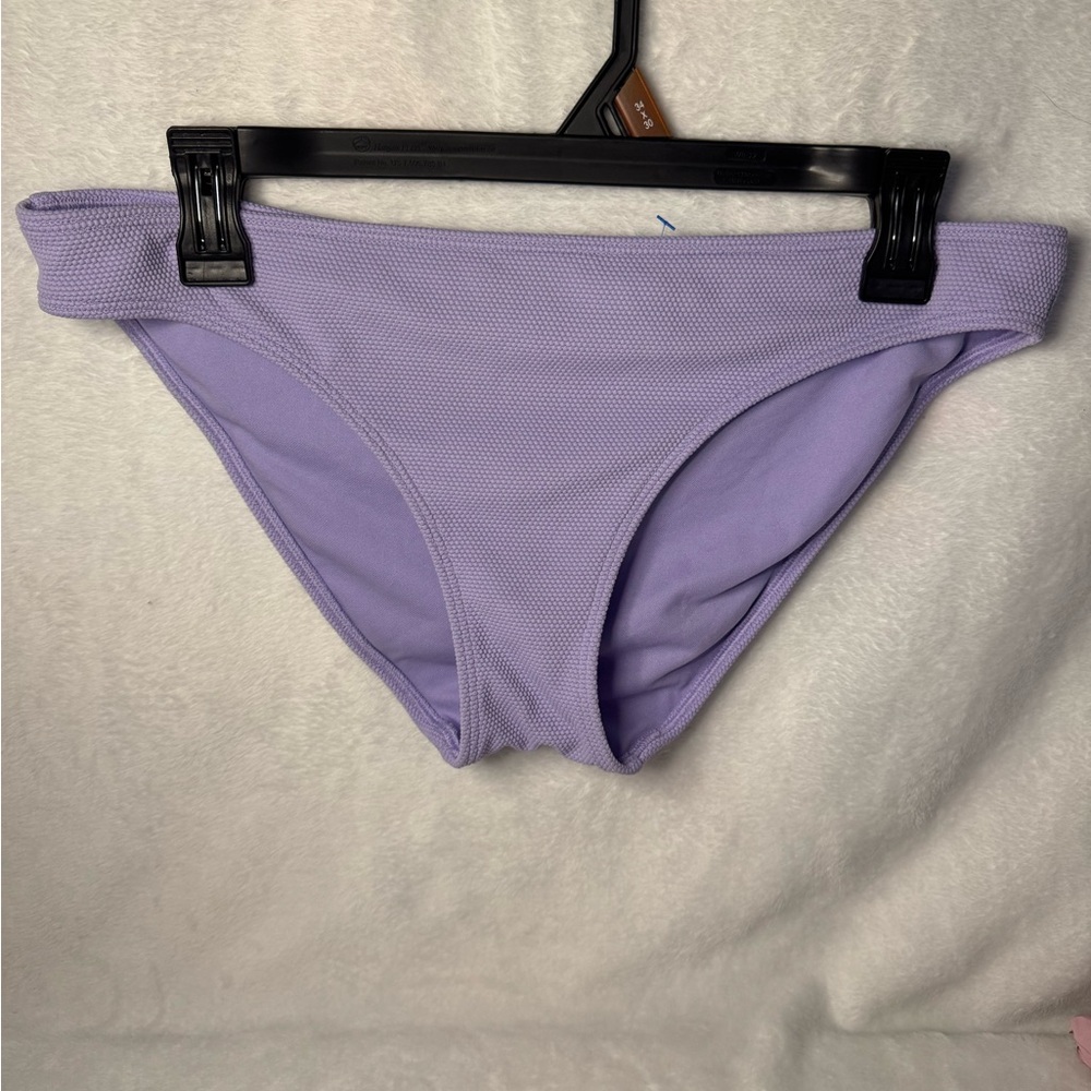 Hollister Women’s Purple Bikini Bottoms Size Large